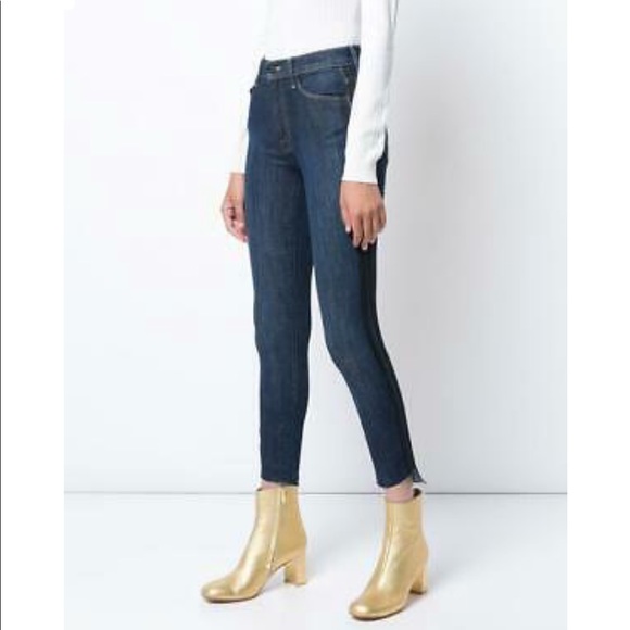 MOTHER Stunner Zip Ankle Step Fray Jeans - Picture 2 of 16